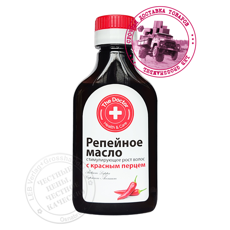 ДД: Репейное масло с красным перцем 100 ml